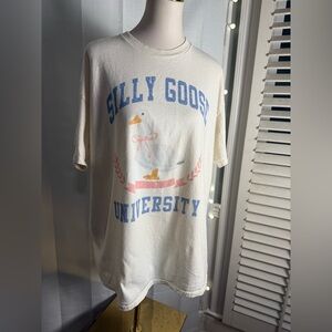 Cream Collegiate Short Sleeve Tee